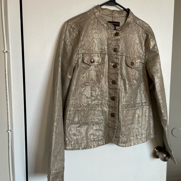 Dana Buchman Snake Skin Jacket - Size 8 - Picture 2 of 11